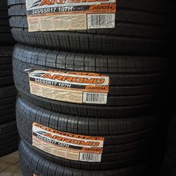 245/65/17 New Tires #4 Arroyo Mount & Balance // 4 llantas nuevas Arroyo Instaladas Y Balanceadas