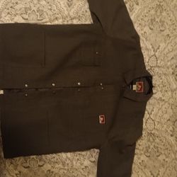  Ben Davis 2XL Charcoal Grey Denim Coat Jacket