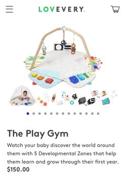 Lovevery Play Gym – With Play Mat & Accessories