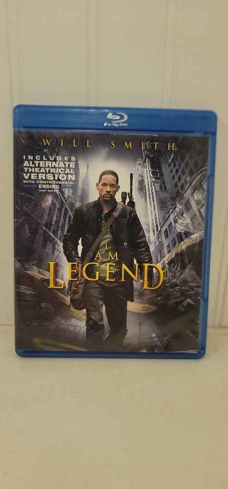 $5 DISNEY BLU RAY MOVIE. I AM LEGEND. BLU RAY ONLY. NO DIGITAL. $5 OR TRADE FOR A MOVIE TITLE I DO NOT ALREADY OWN.
