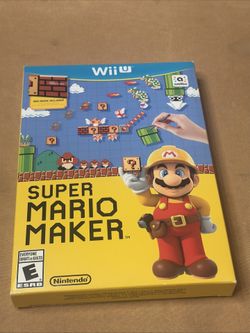 Super Mario Maker (Wii U, 2015) Big Box Complete