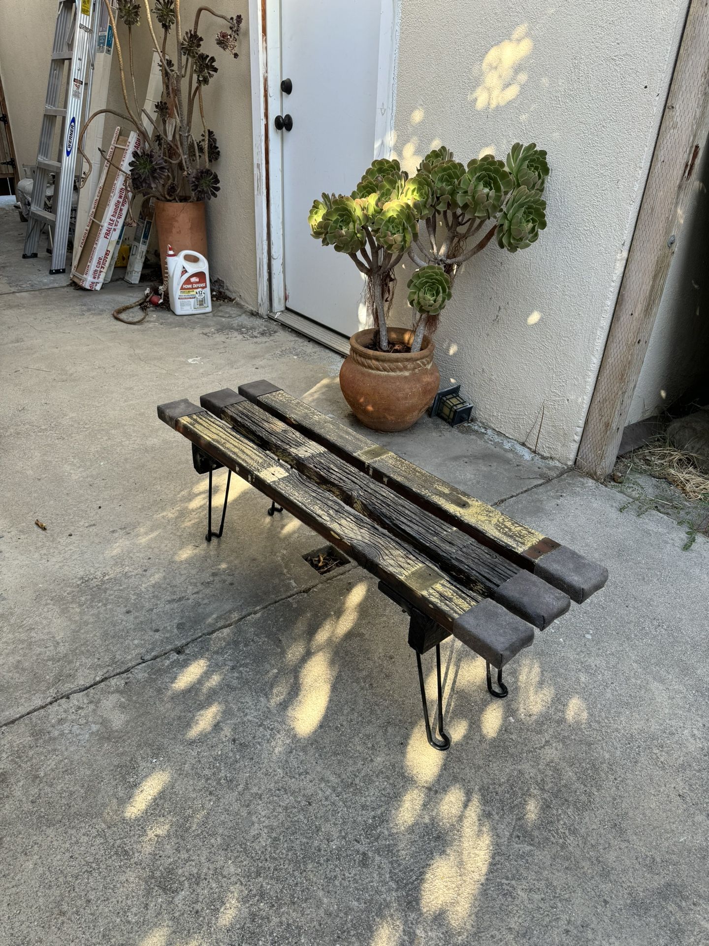 Handmade Wooden Bench w/ Collapsible Legs