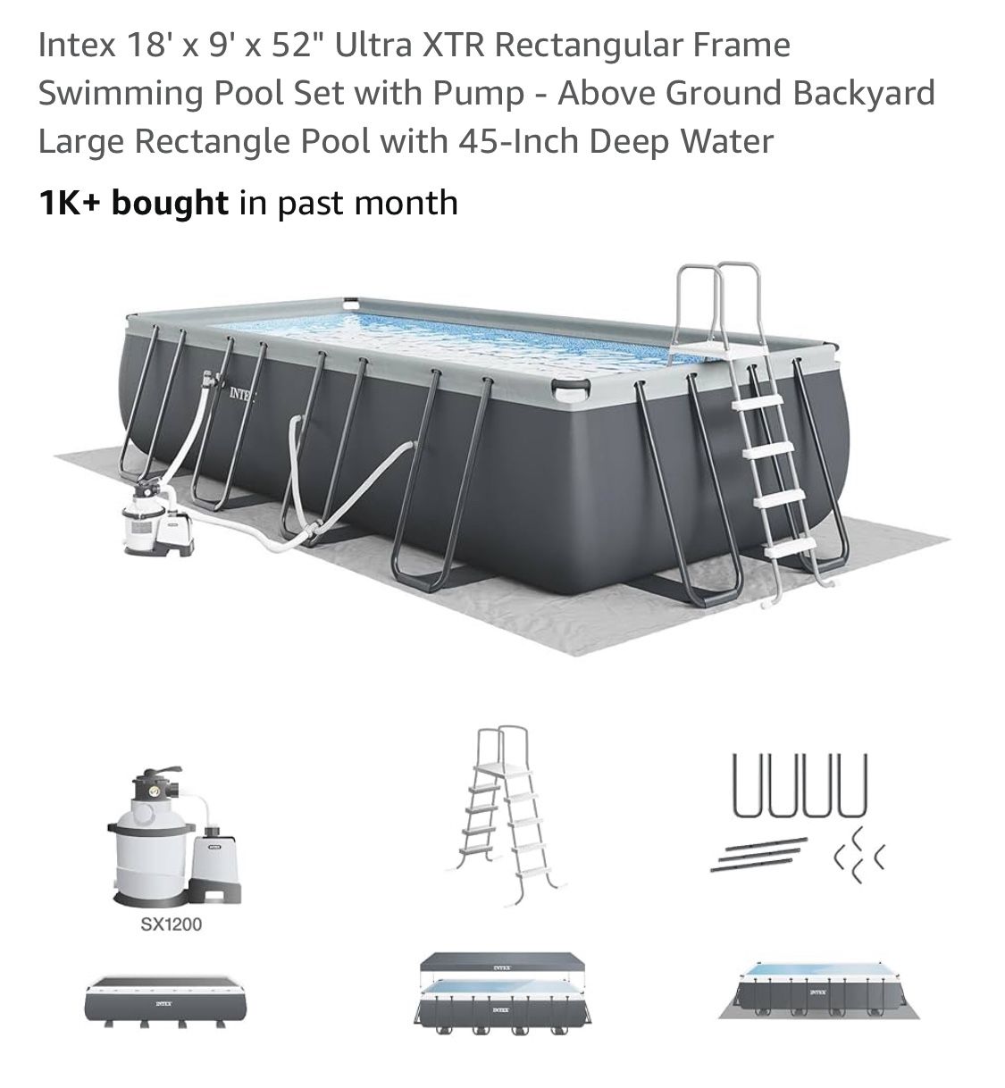 Intex Above Ground Swimming Pool