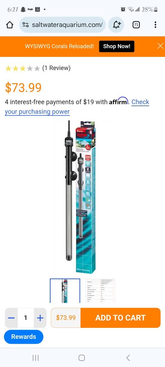 Wifi Aquarium Heater 