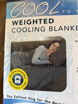 Weighted cooling blanket 20 pounds