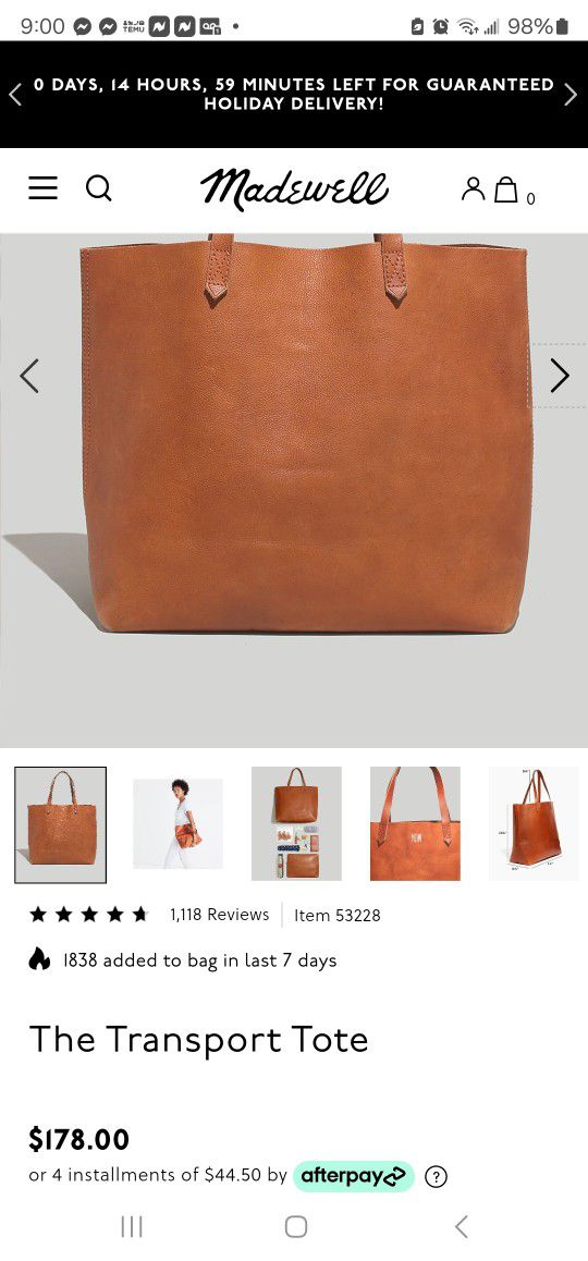 Madewell Transport Tote