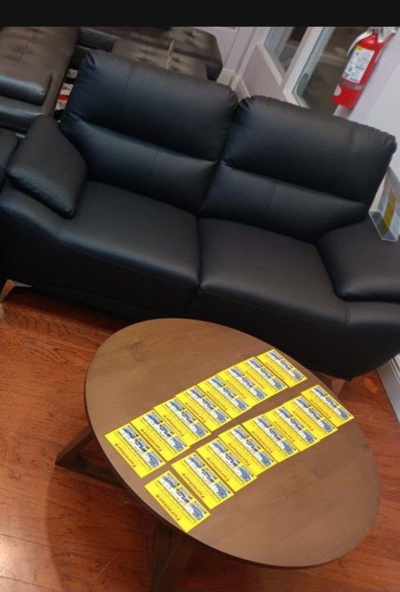 *Fall Sale Event!!!*---Contemporary Valencia Black Leather Sofa/Loveseat Sets---Now $799!!!---Delivery And Financing🫡