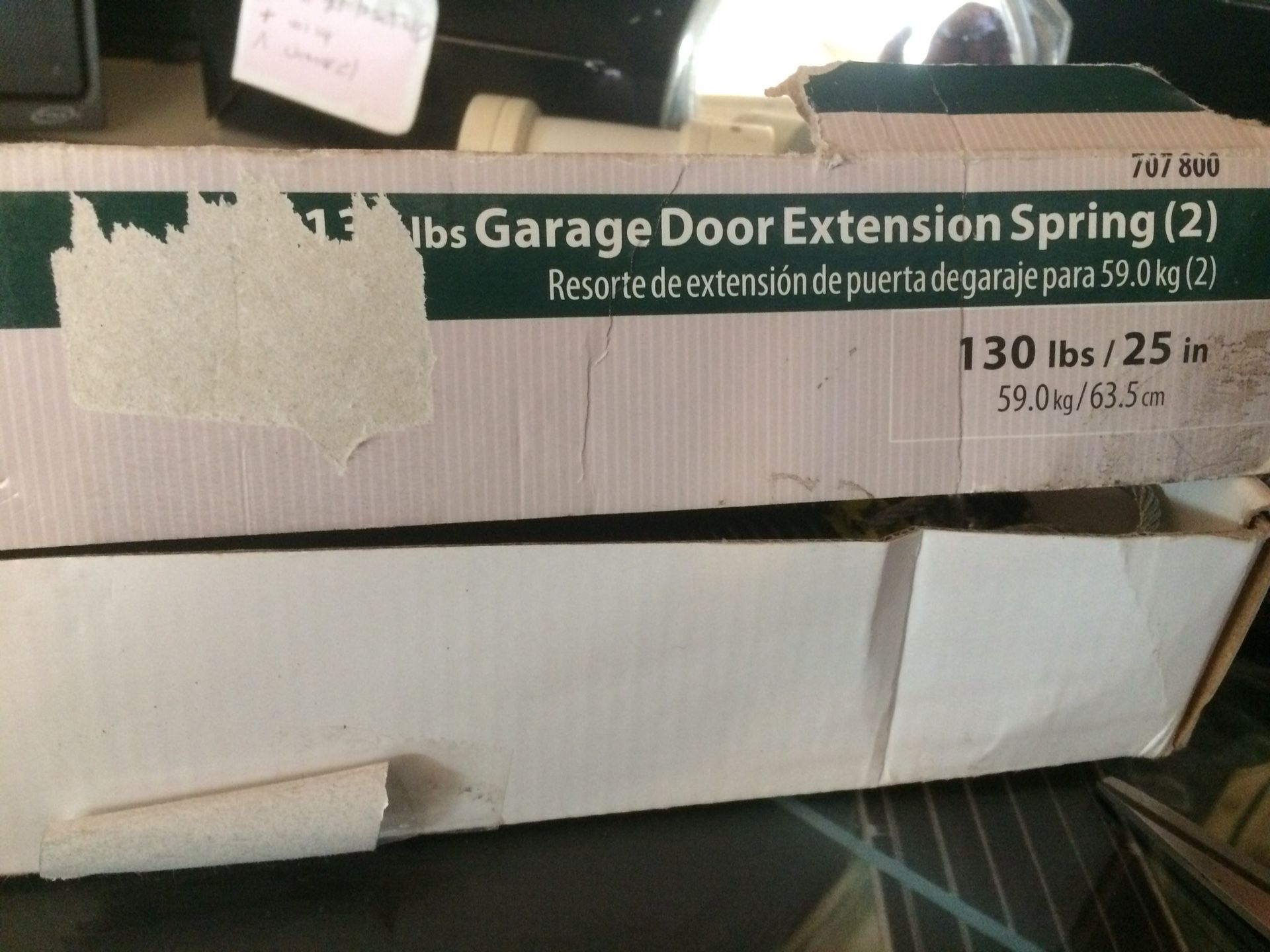 New garage door springs