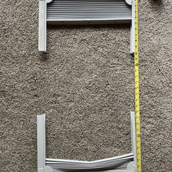 Window Air Conditioner Side Panels with Frame, Room AC Accordion Filler Curtain 