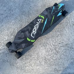 Caroma Electric Longboards with Remote, 12.4mph Top Speed, 16 Miles Range, 330 lbs Max Load