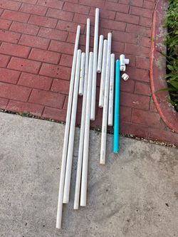 PVC Pipe Lot with Fittings