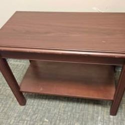 Mid Century Walnut Formica Top End Table