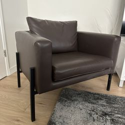 Brown Leather Armchair 