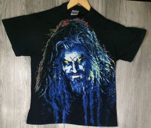 Rob Zombie 100% Hardcore Flesh Eating Double Sided Tee XL Hanes Horror Metal