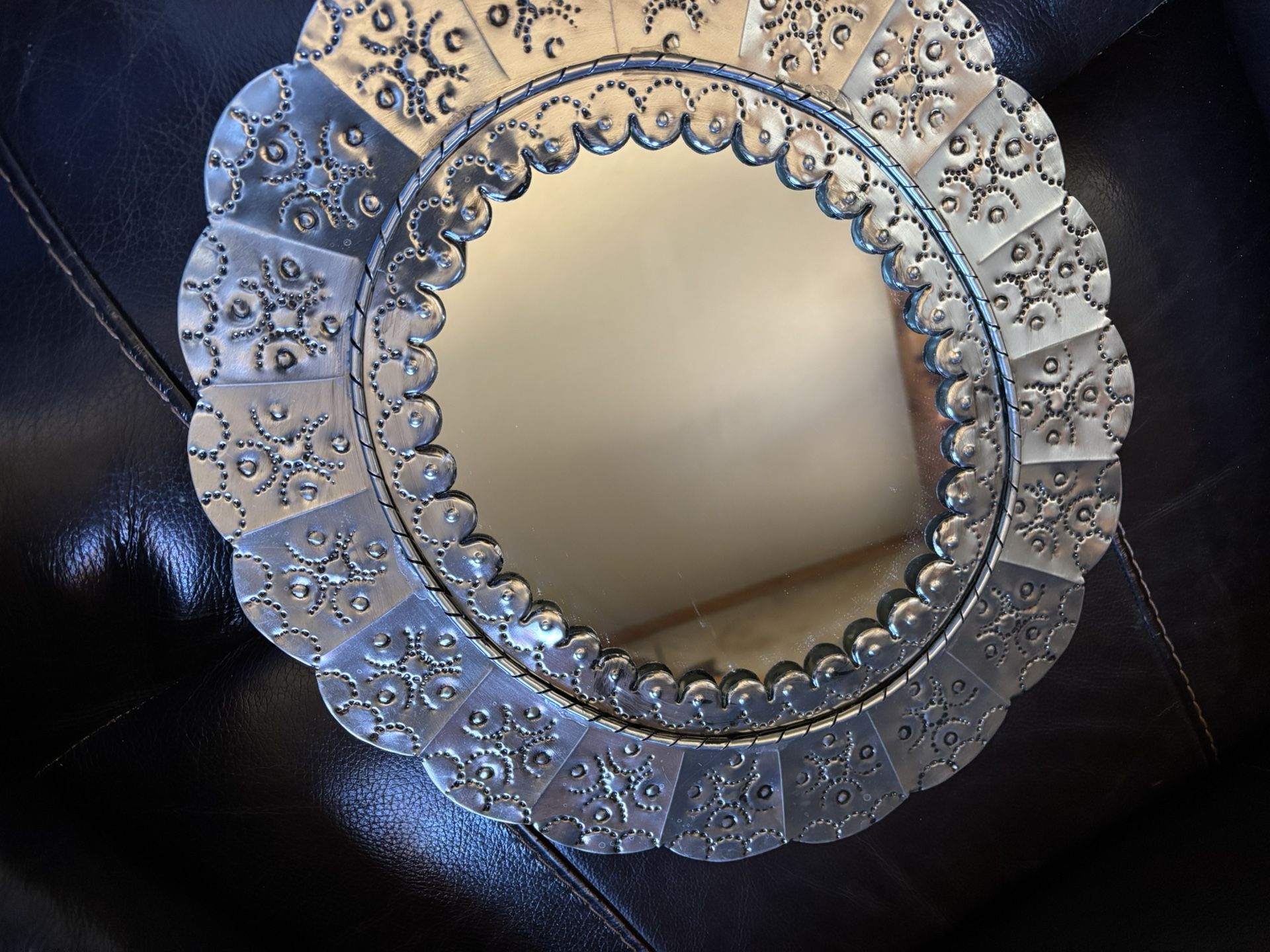 Tin Stamped Mirror