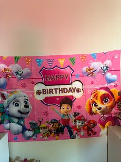 Paw patrol back drop