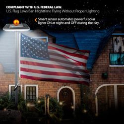 Solar Flag Pole Light 