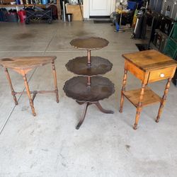 All Three Antique Tables One Price
