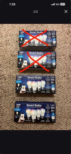 Smart LED color changing lightbulbs for lamps