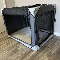 Collapsible Dog Crate - Portable Dog Travel Crate Kennel for Large Dog