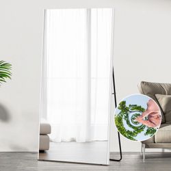 brisafe 71"x24" Nano Full Length Mirror, White 