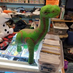 Vintage 1992 Determined Productions Applause Dinosaur Plush Green Brontosaurus