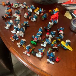 Mini Smurf Figures Some Rare 34 Total Gargamel Included