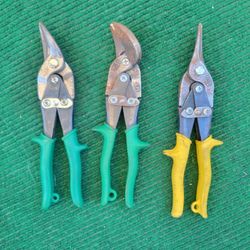 3 Lot of Vtg WISS M7 Offset Cut 