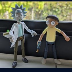 Rick And Marty Action Figures Toys Like New