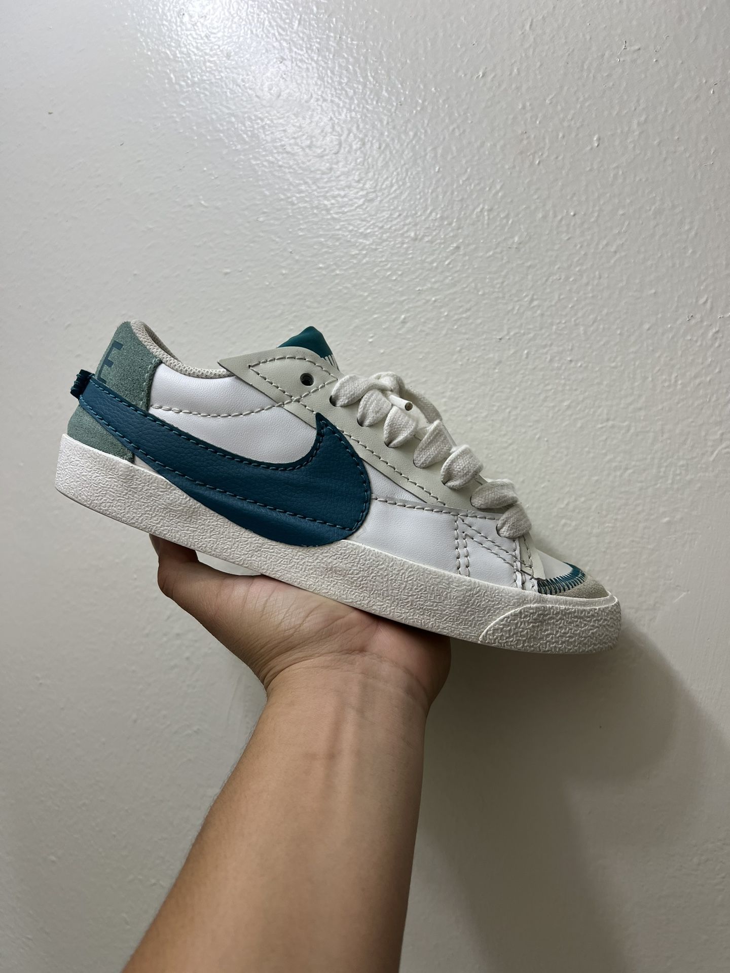 Nike Blazer Low “‘77 Jumbo Summit White Geode Teal” Size 9 In Women/ 7.5 In Men