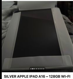 Apple iPad A16 128GB Wi-Fi Silver