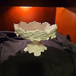 18th To 19th Century Compote Bowl Generally Used As Decoration Only. Highly Collectible And Rear In This Condition.