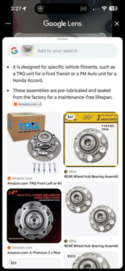 Car/truck parts one strut