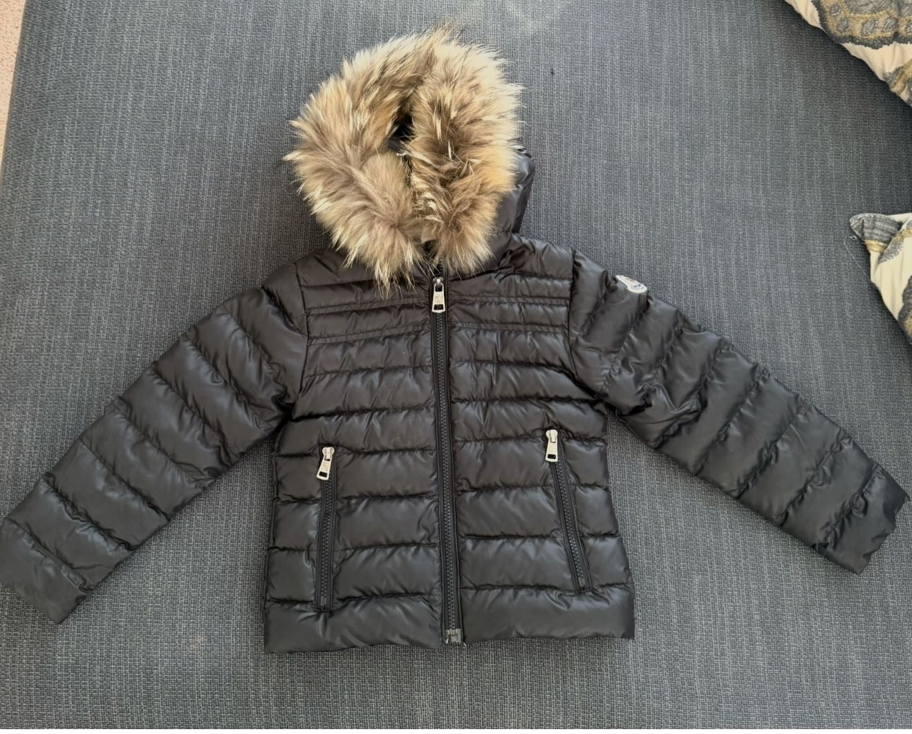 Moncler Black Jacket For Kids Size 5-6 Years