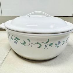 Corelle Coordinates Country Cottage 2.5 QT Casserole Dish with Lid Stoneware