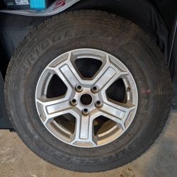 Bridgestone Dueler 245/75R17 Tire And Wheel