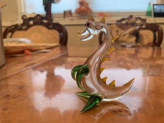 Dinosaur sea creature ocean dragon glass figurine