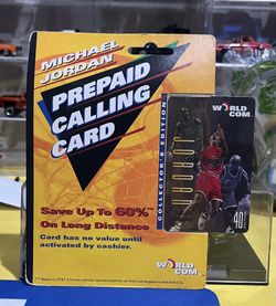 Vintage Jordan Prepaid Calling Card