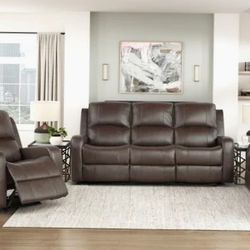 Reclining Sofa with Loveseat
