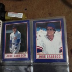 1990 Jose Canseco Pepsi Baseball Card Set