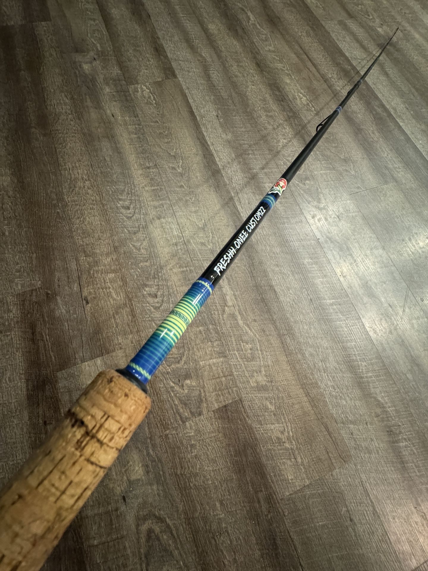 Custom By Freshh Onezz Tout Fishing Rod. 7’ Light Two Piece.