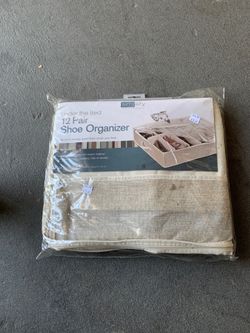 Under the bed 12 pair shoe organizer
