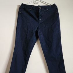 NWT Women's Blue High Rise Skinny Jeans Size 12
