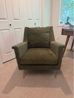 West Elm - Green Carlo Chair