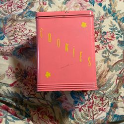 Pink Antique Cookie Tin