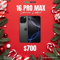 iPhone 16 Pro Max Carrier Locked Starting At $700