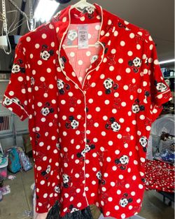 Disney Minnie Mouse Polka Dot Pajama Top and Shorts
