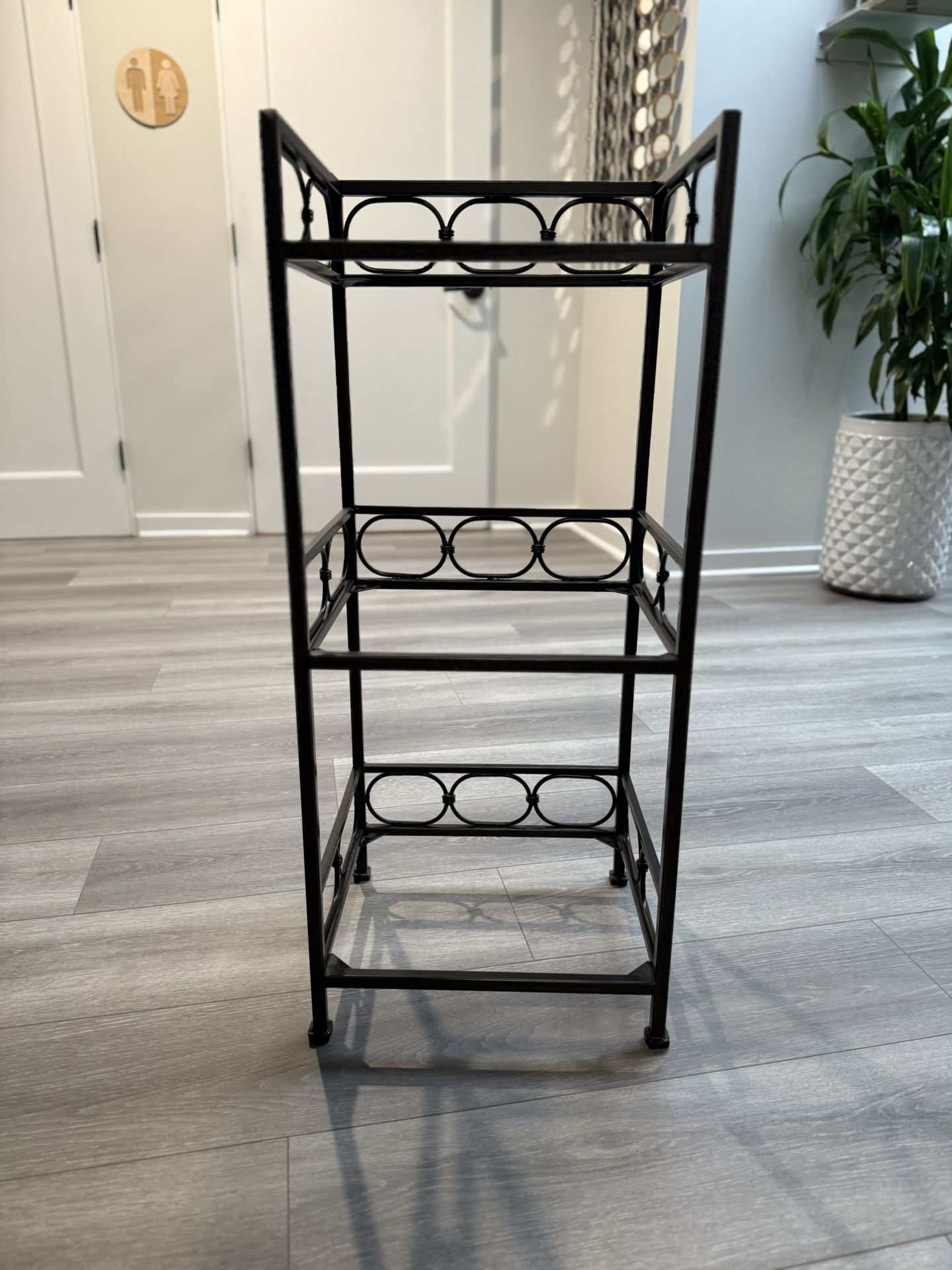Tiered Metal Shelving Unit