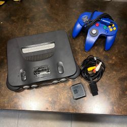 N64 With Controller, Av Cable And Expansion Pack