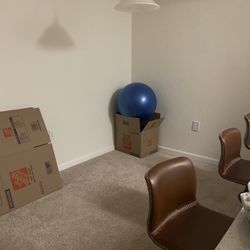 Brown Leather Bar Stools 